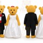 Teddy bears wedding Mascot Costumes