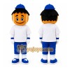Cartoon Boy in White Shirt Mascot Costume