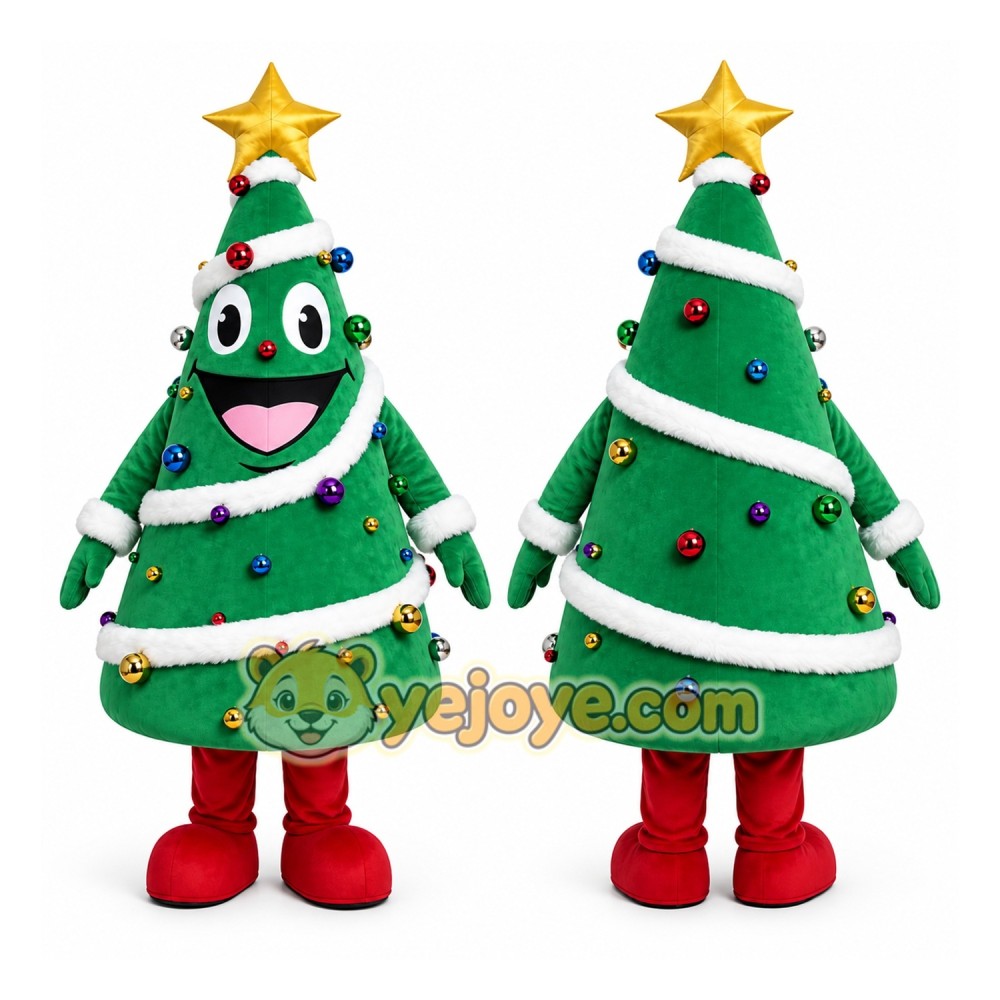 Christmas Tree Mascot Costume Christmas Tree Mascot Costume