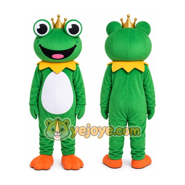 The Frog Prince Fancy Cartoon Mascot Costume