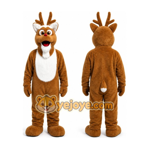 The Red Nose Reindeer Christmas Mascot Costume