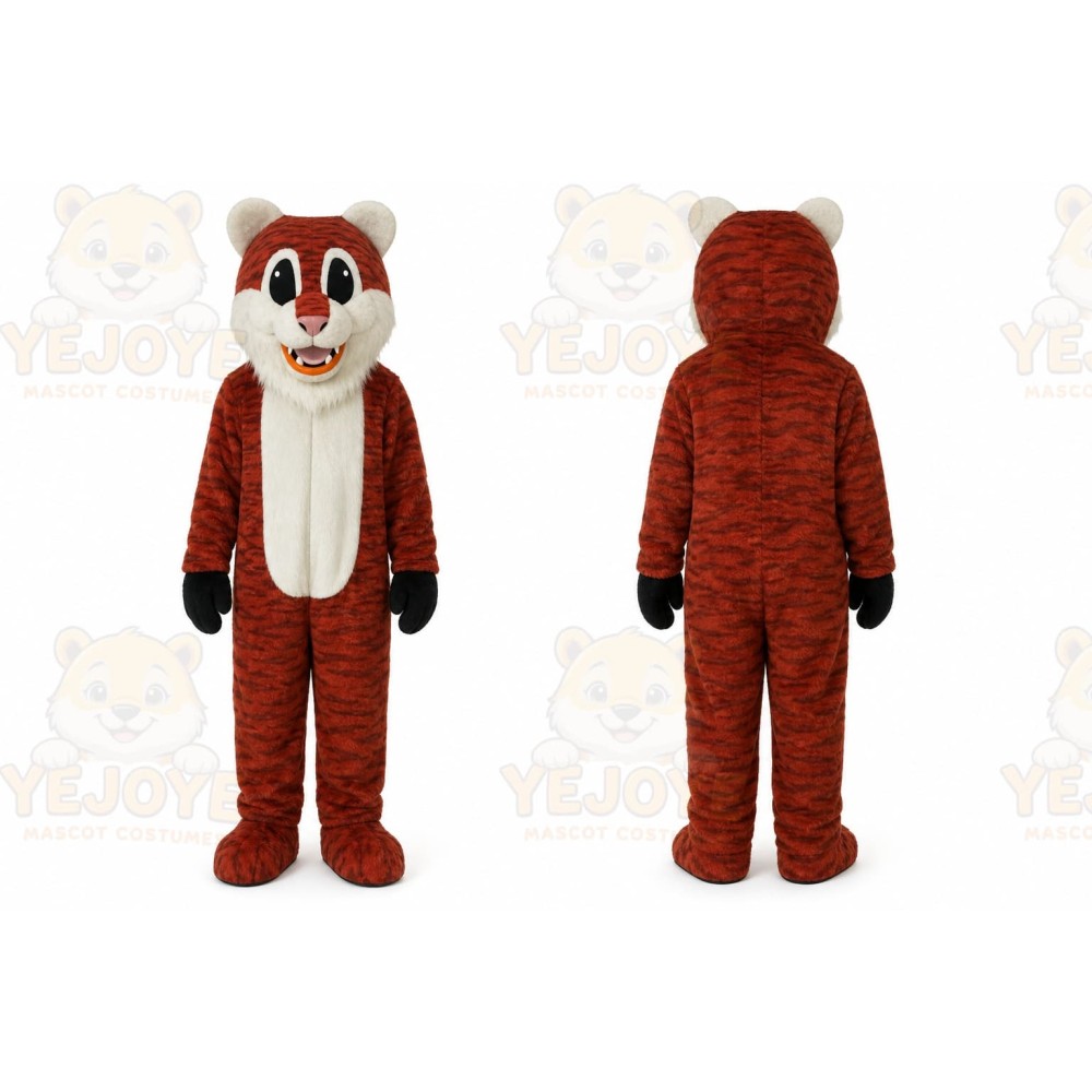 Tiger Girl Mascot Costume for Adult