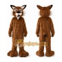 Brown Wildcat Mascot Costume