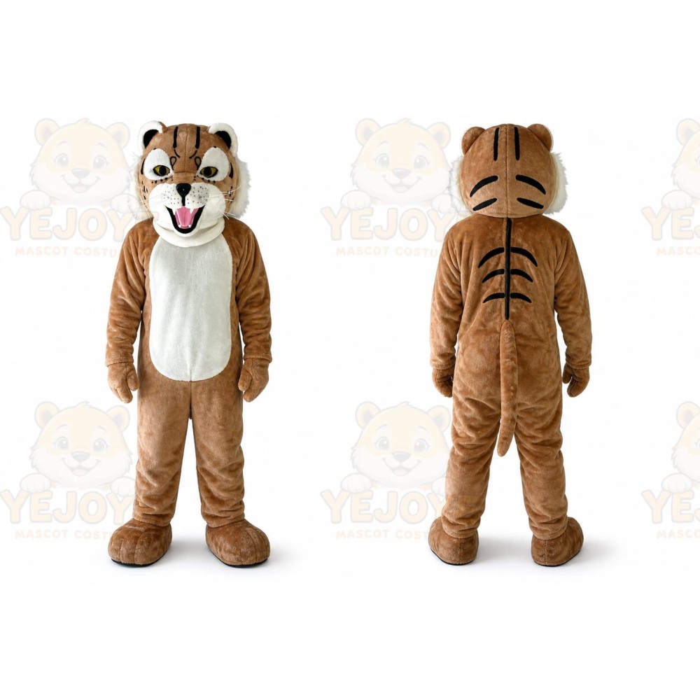 Tiger Wildcat Cartoon Mascot Costume