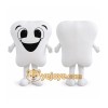 White Tooth Mascot Costume White Tooth Mascot Costume