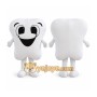 White Tooth Mascot Costume