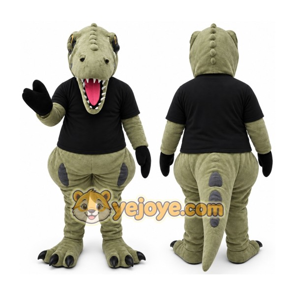 Green Dinosaur Mascot Costume