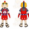 Trojan Mascot Costume Cartoon Knight Cosplay Costumes