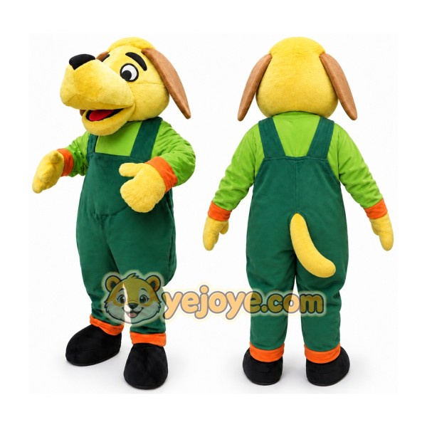 Trousers Yellow Dog Mascot Costume