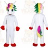Uncorn Flying Horse Mascot Costume Rainbow Pony