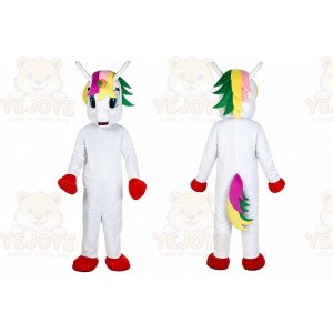 Uncorn Flying Horse Mascot Costume Rainbow Pony