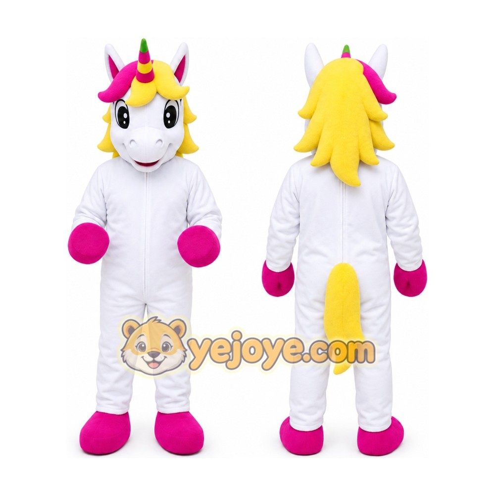 Unicorn Horse Mascot Costume Unicorn Horse Mascot Costume