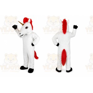 Unicorn Mascot Costume Cartoon Character
