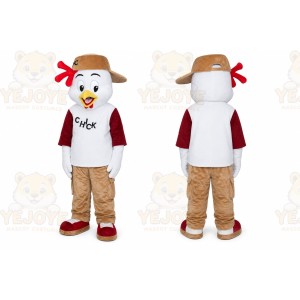 Unisex Chicken Mascot Costume