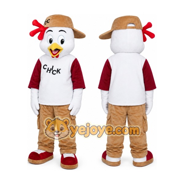 Unisex Chicken Mascot Costume