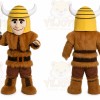 Valorous Viking Warrior Knight Mascot Costume