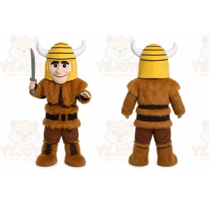 Valorous Viking Warrior Knight Mascot Costume