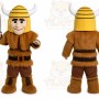 Valorous Viking Warrior Knight Mascot Costume
