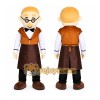 Birthday Brown Gingerbread Man Cartoon Mascot Costume Birthday Brown Gingerbread Man Cartoon Mascot Costume