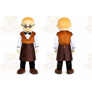 Birthday Brown Gingerbread Man Cartoon Mascot Costume