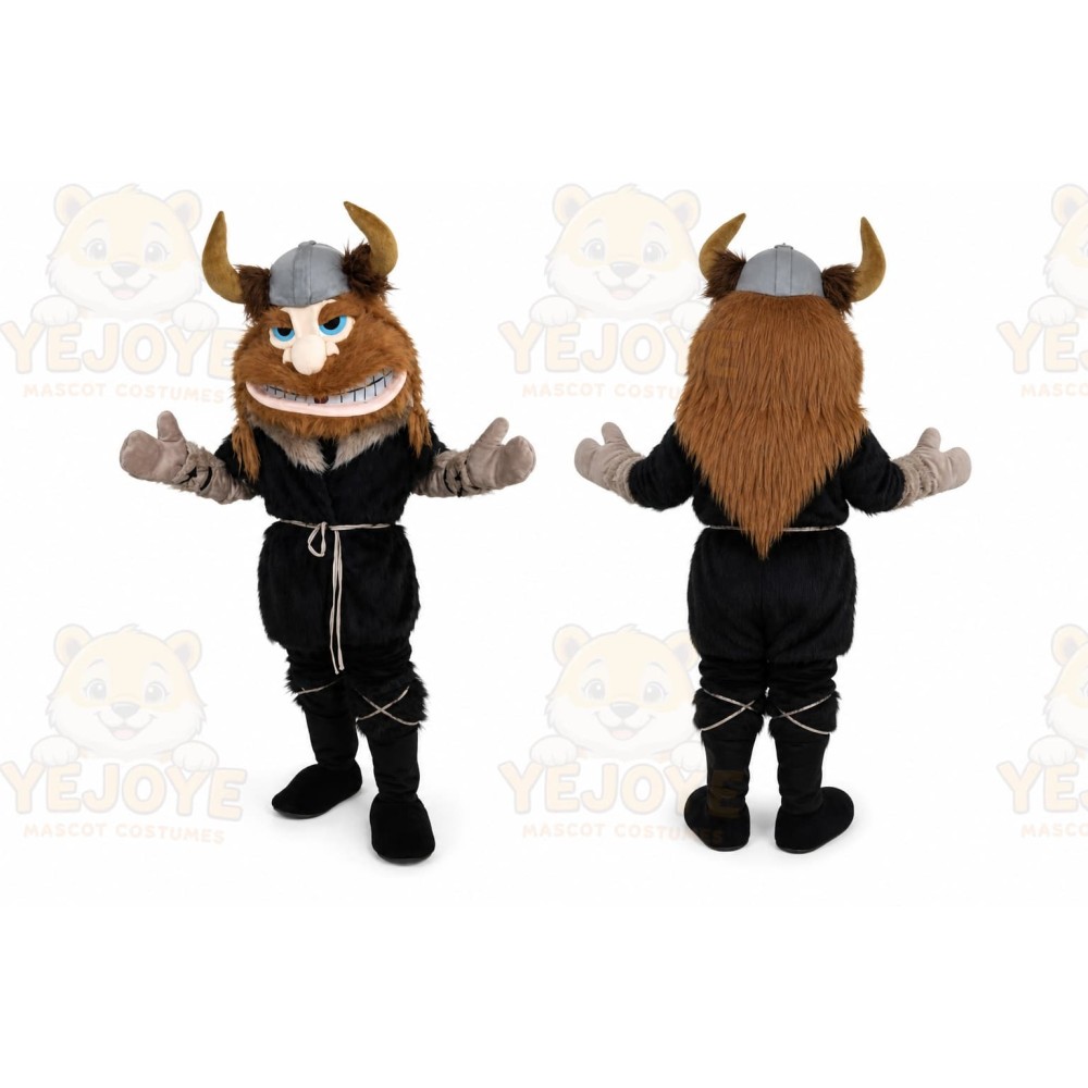 Viking Man Mascot Costume Cartoon Character