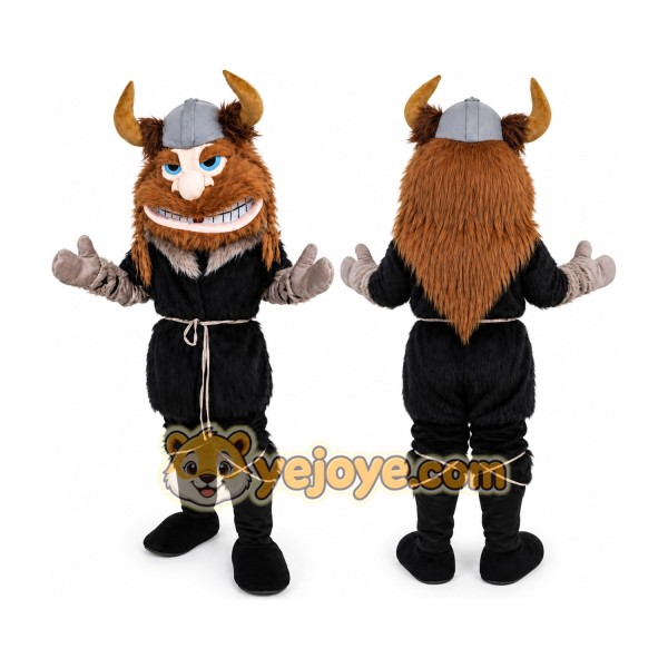 Viking Man Mascot Costume Cartoon Character