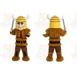 Viking Warrior Knight Mascot Costume