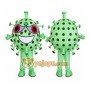 Virus Bacteria Mascot Costume Virus Outfit