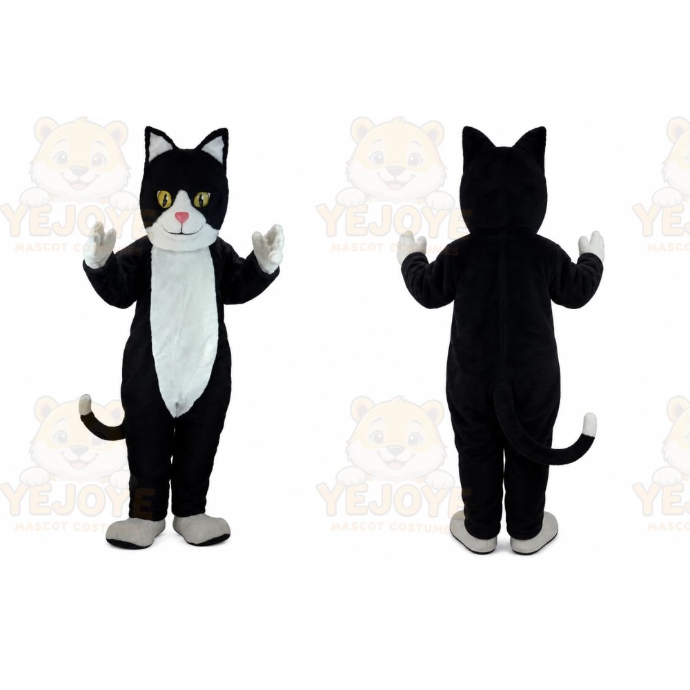 Black & White Cat Mascot Costume