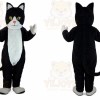 Black & White Cat Mascot Costume