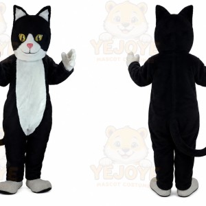 Black & White Cat Mascot Costume