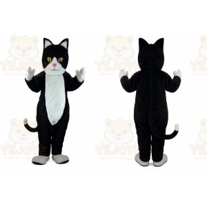 Black & White Cat Mascot Costume