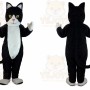 Black & White Cat Mascot Costume