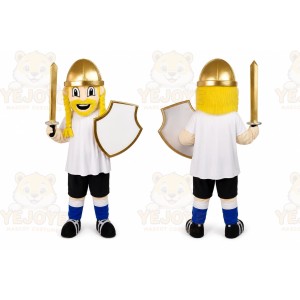 Warrior Knight Cavalier Paladin Mascot Costume