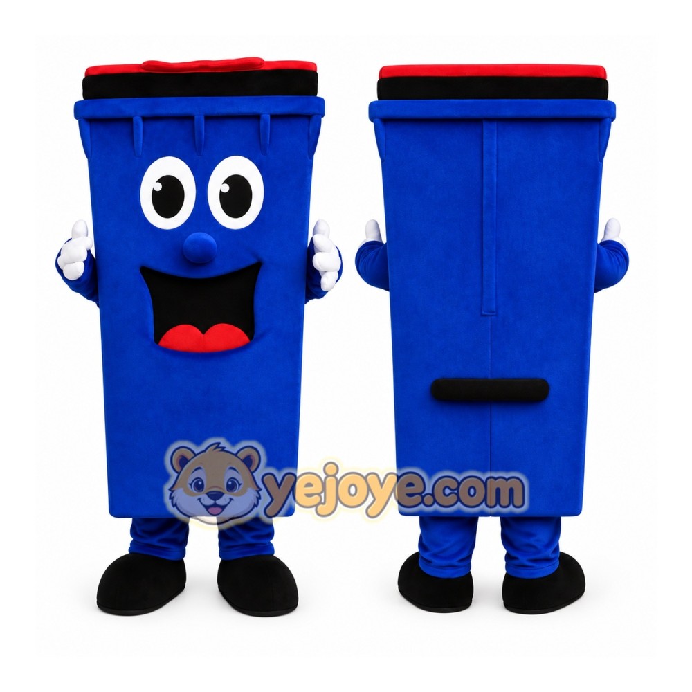 Waste Bin Container Garbage Can Mascot Costume Waste Bin Container Garbage Can Mascot Costume
