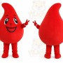 Water Drop Blood Adult Cartoon Mascot Costume