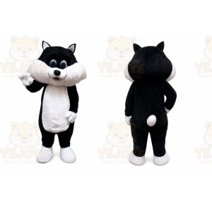 Black & White Kitten Cat Mascot Costume