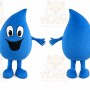 Water Droplets Mascot Costume