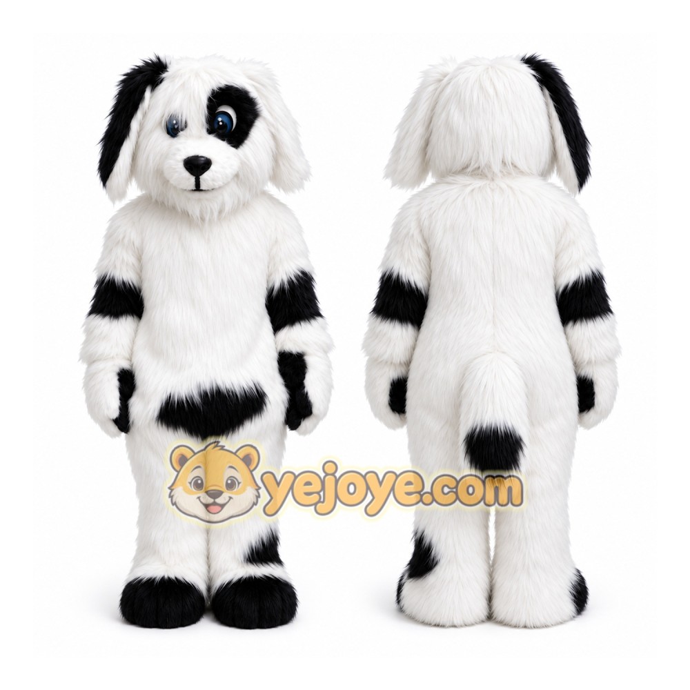 Black & White Spot Dog Mascot Costume Black & White Spot Dog Mascot Costume