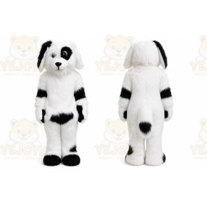 Black & White Spot Dog Mascot Costume
