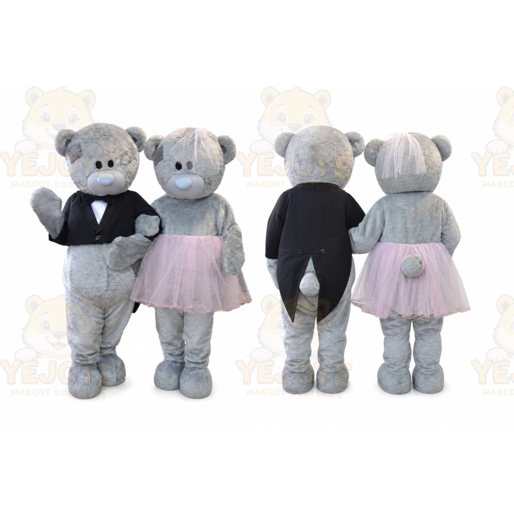 Wedding Teddy Bear Mascot Costumes