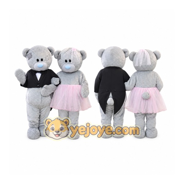 Wedding Teddy Bear Mascot Costumes
