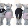 Wedding Teddy Bear Mascot Costumes