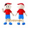 Wheel Hat Boy Mascot Costume Wheel Hat Boy Mascot Costume