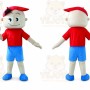 Wheel Hat Boy Mascot Costume