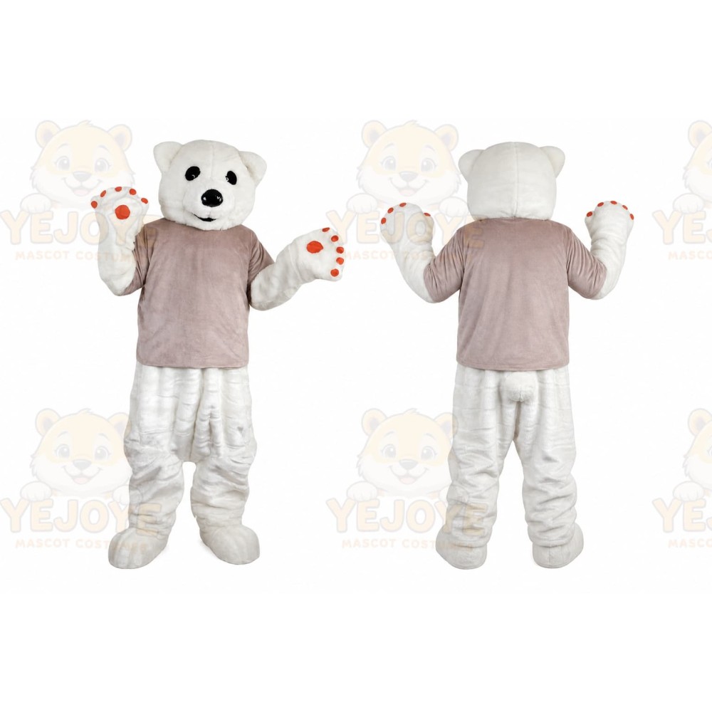 White Bear Mascot Costume for Adult