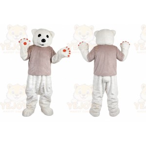 White Bear Mascot Costume for Adult