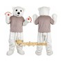 White Bear Mascot Costume for Adult