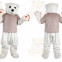 White Bear Mascot Costume for Adult