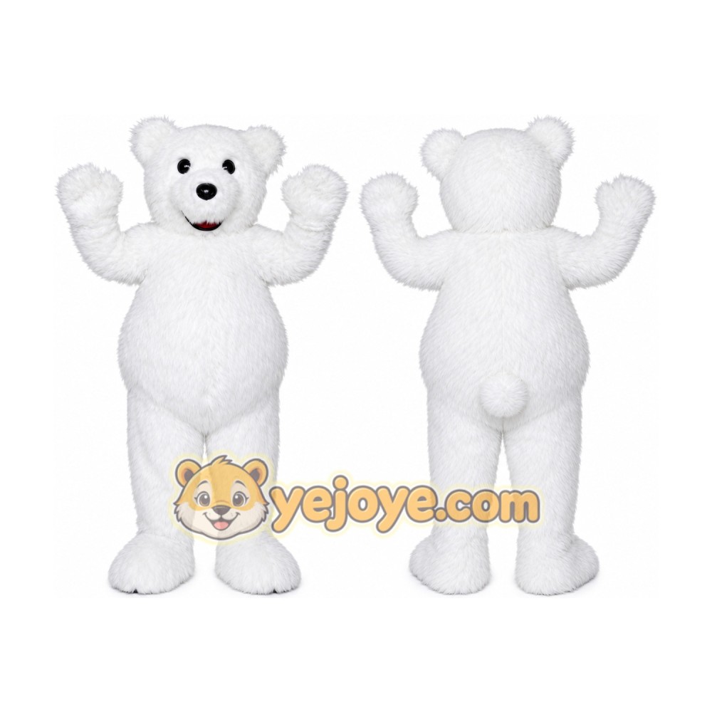 White Bear Mascot Costume White Bear Mascot Costume